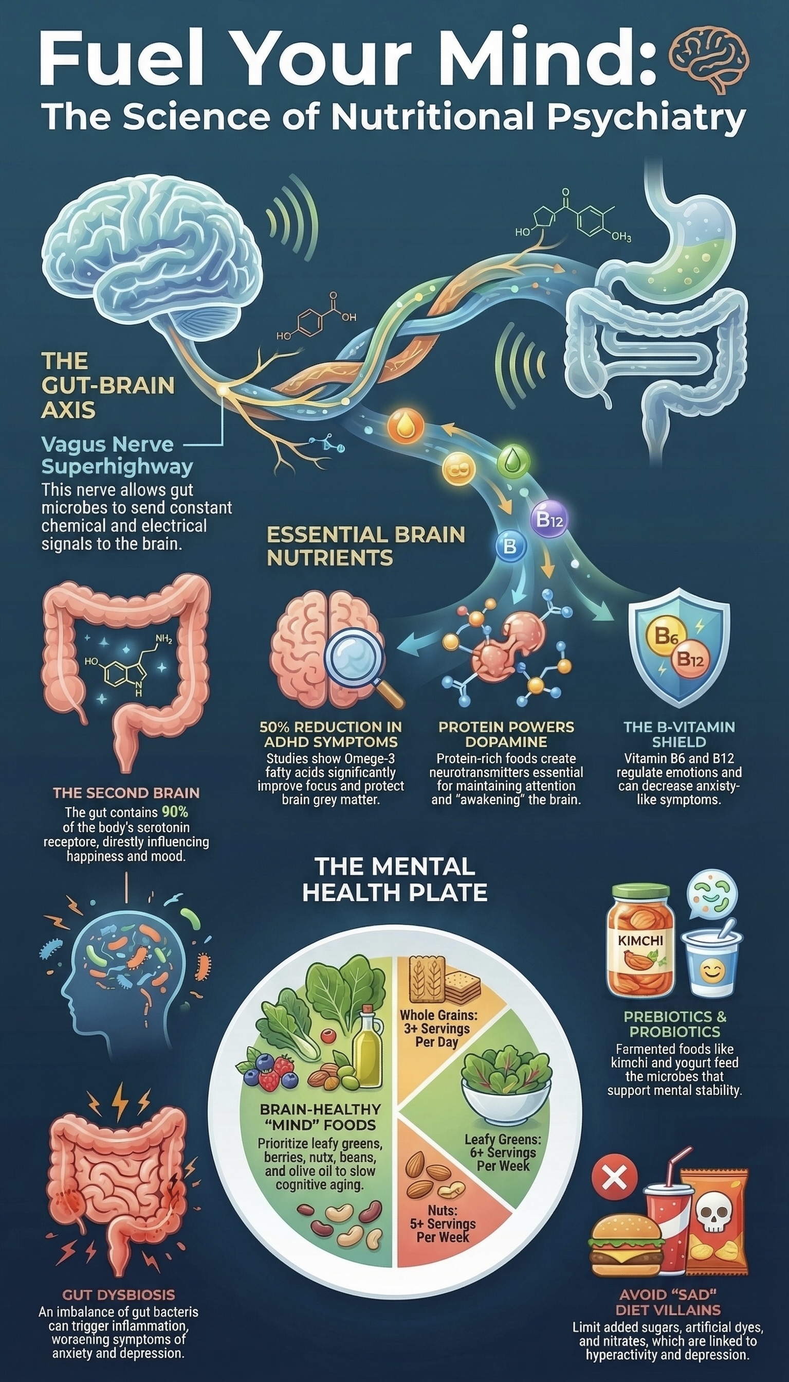 Nutritional psychiatry and brain health visual